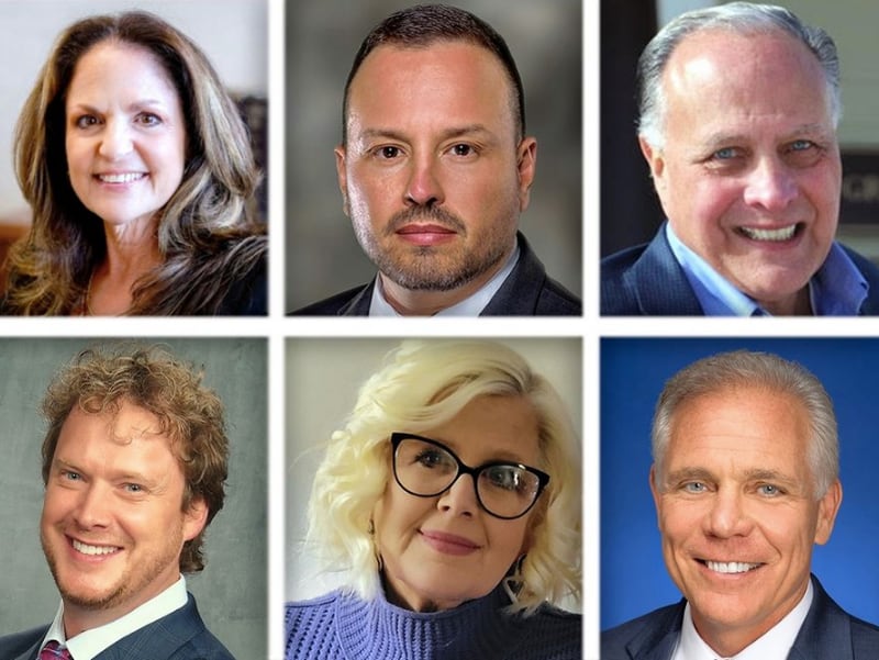 Upper from left, Niki Conforti, Rob Cruz, Gary Grasso and, lower from left, Scott Kaspar, Catherine A. O'Shea and Keith Pekau are the Republicans running in the 6th Congressional District primary.