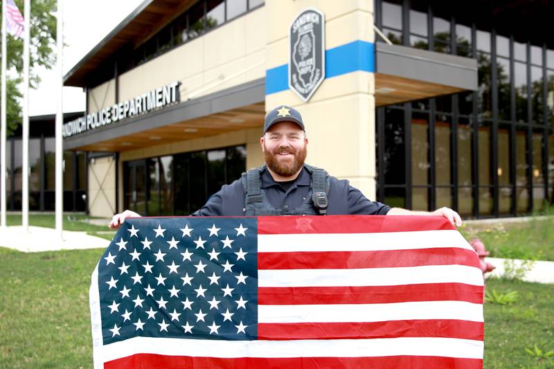 Sandwich Police Sgt. Dan Whitecotton, who was born and raised in Sandwich, is an Air Force veteran and youth football coach.