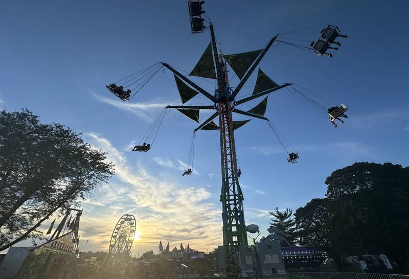 The sun sets during the Summer Fun Fest on Friday, June 14, 2024 in Oglesby.