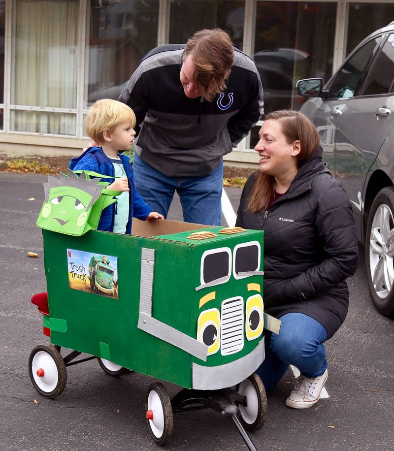 The Griffin Family of Lombard participate in the 9th Annual Trunk or Treat at the Elburn Community Congregational Church on Sunday, Oct. 29, 2023 in Elburn.