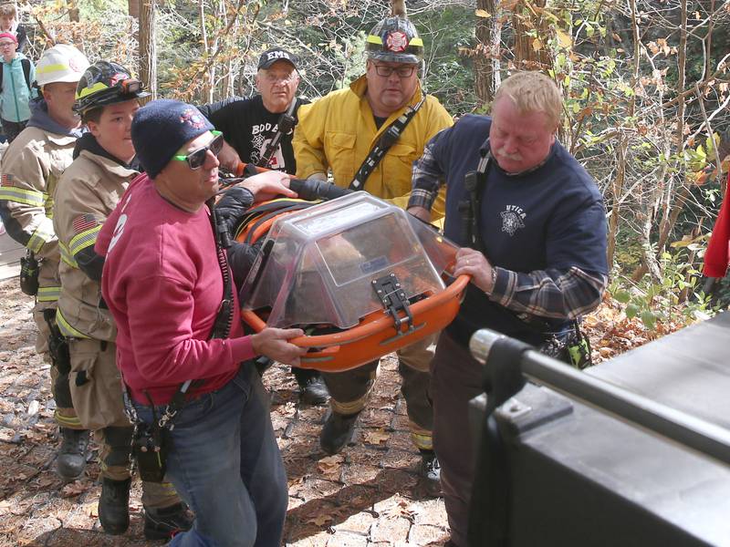 Photos: Utica and Oglesby firefighters called for rescue at Matthiessen State Park