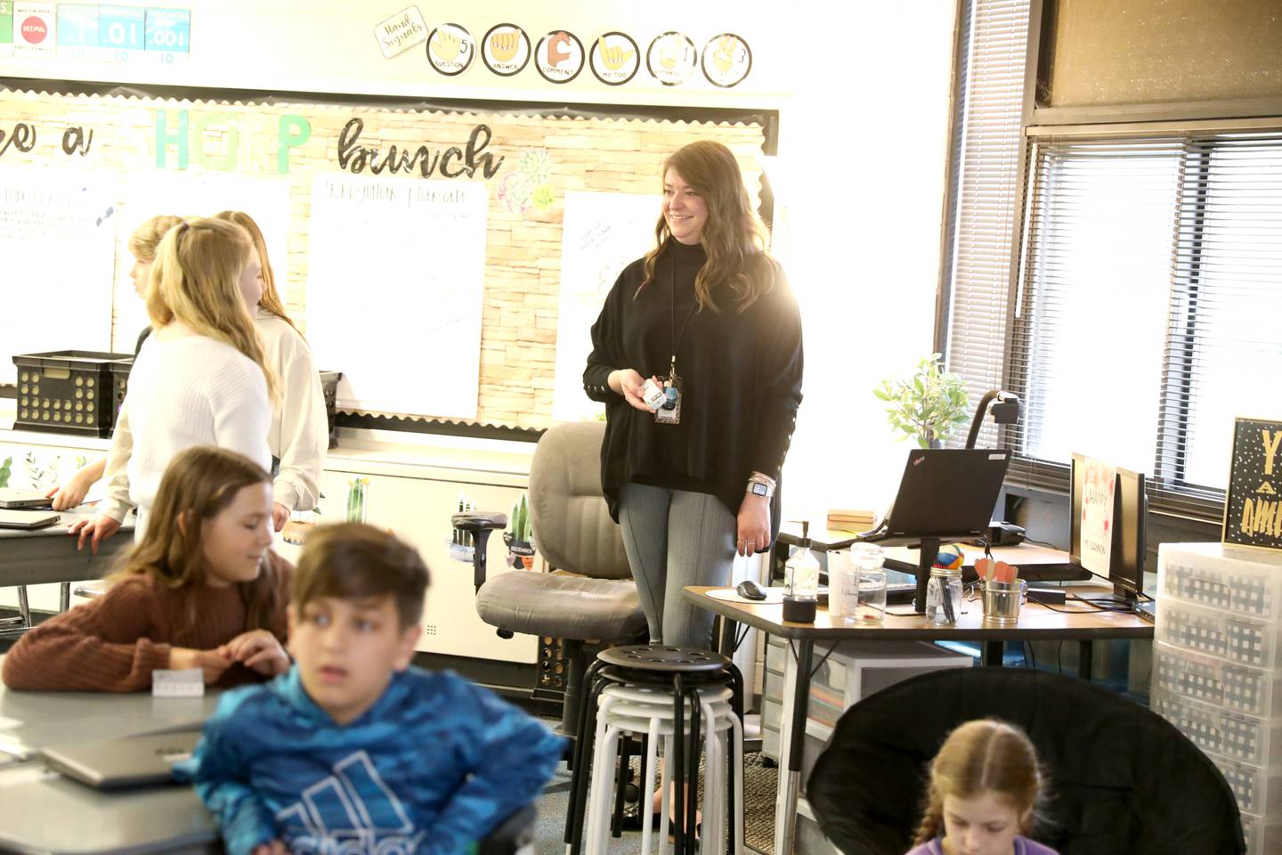 Eryn Shannon teaches fifth grade in the classroom next door to the classroom her mother, the late Beth Shannon, taught in for many years at Western Avenue School in Geneva. Eryn also attended the school.
