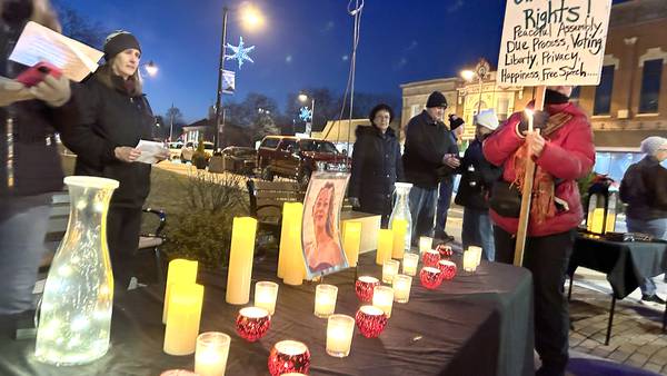 Photos: Candlelight vigil held in Ogle County for Minnesota woman