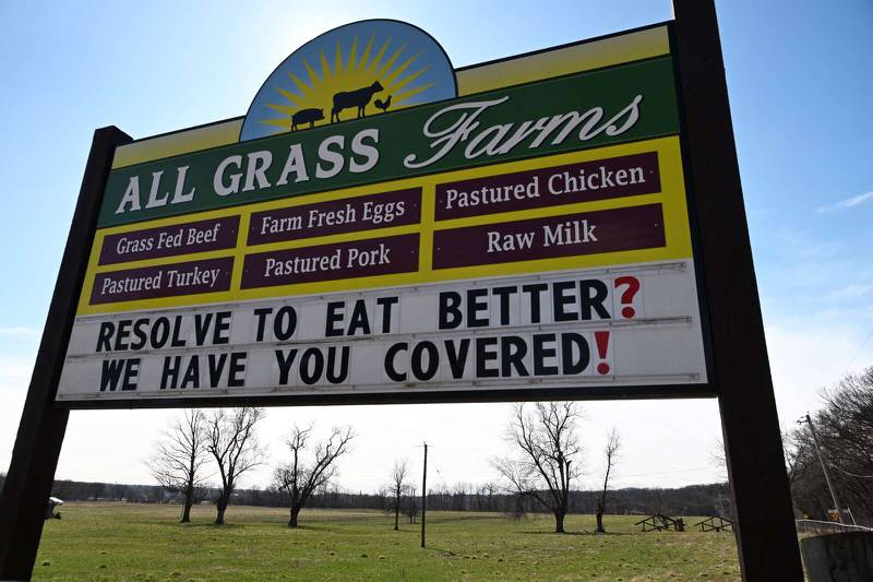 All Grass Farms operates on Kane County Forest Preserve land just south of Algonquin along Route 31.