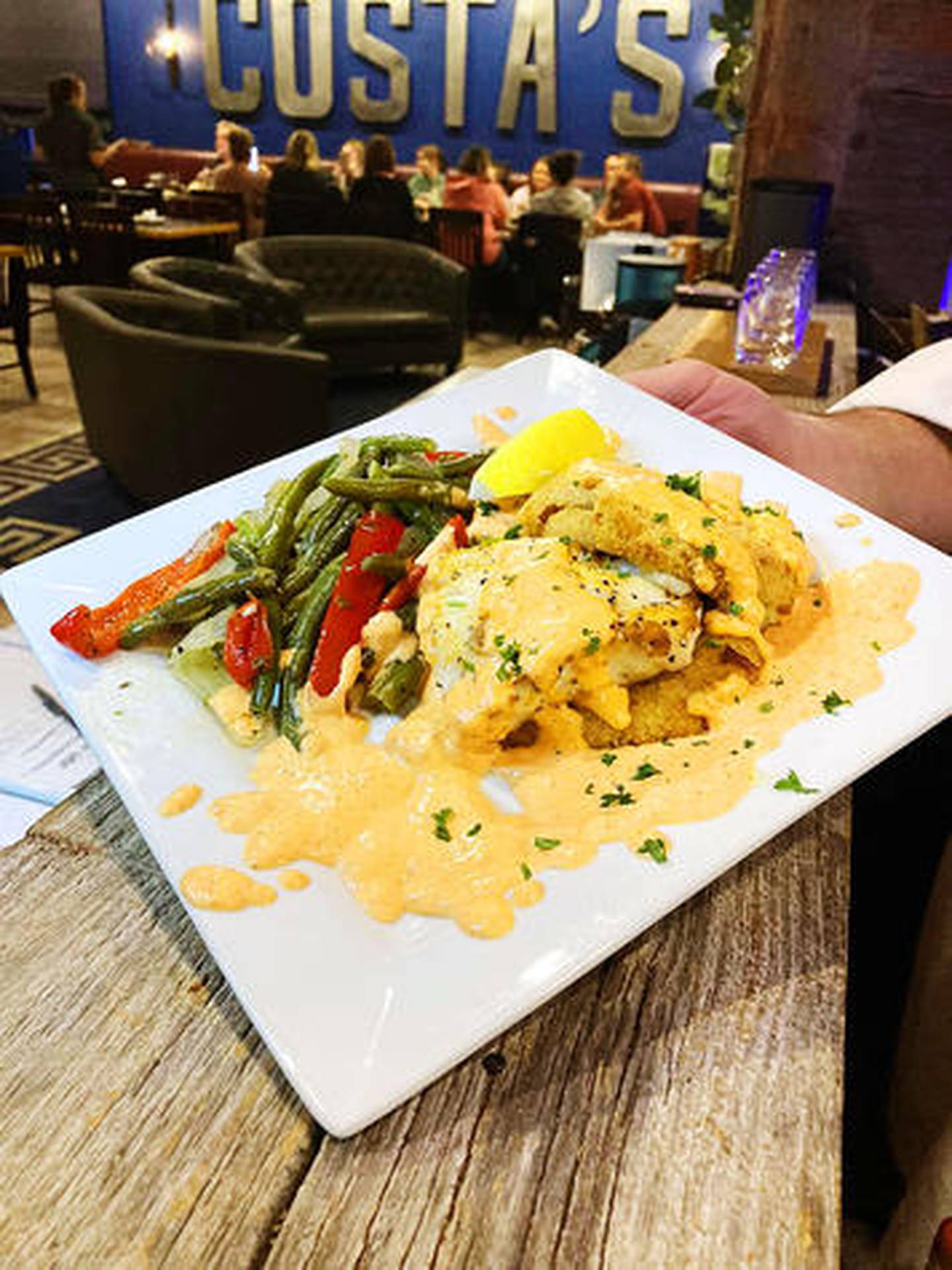Chilean sea bass at Costa's Ristorante in Byron.