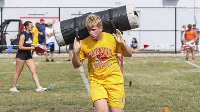 Photos: "Battle of the Butts" Lineman Challenge at West Aurora