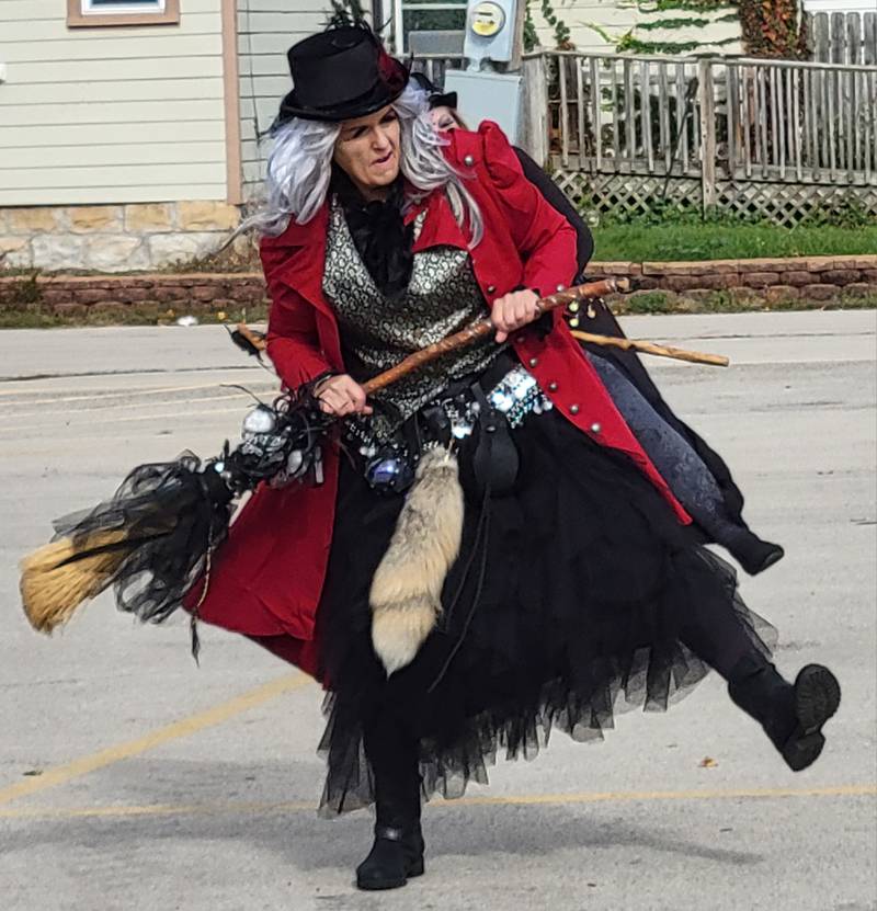 The Hocus Pocus Hags entertained the crowd at Saturday's La Salle Halloween Celebration.