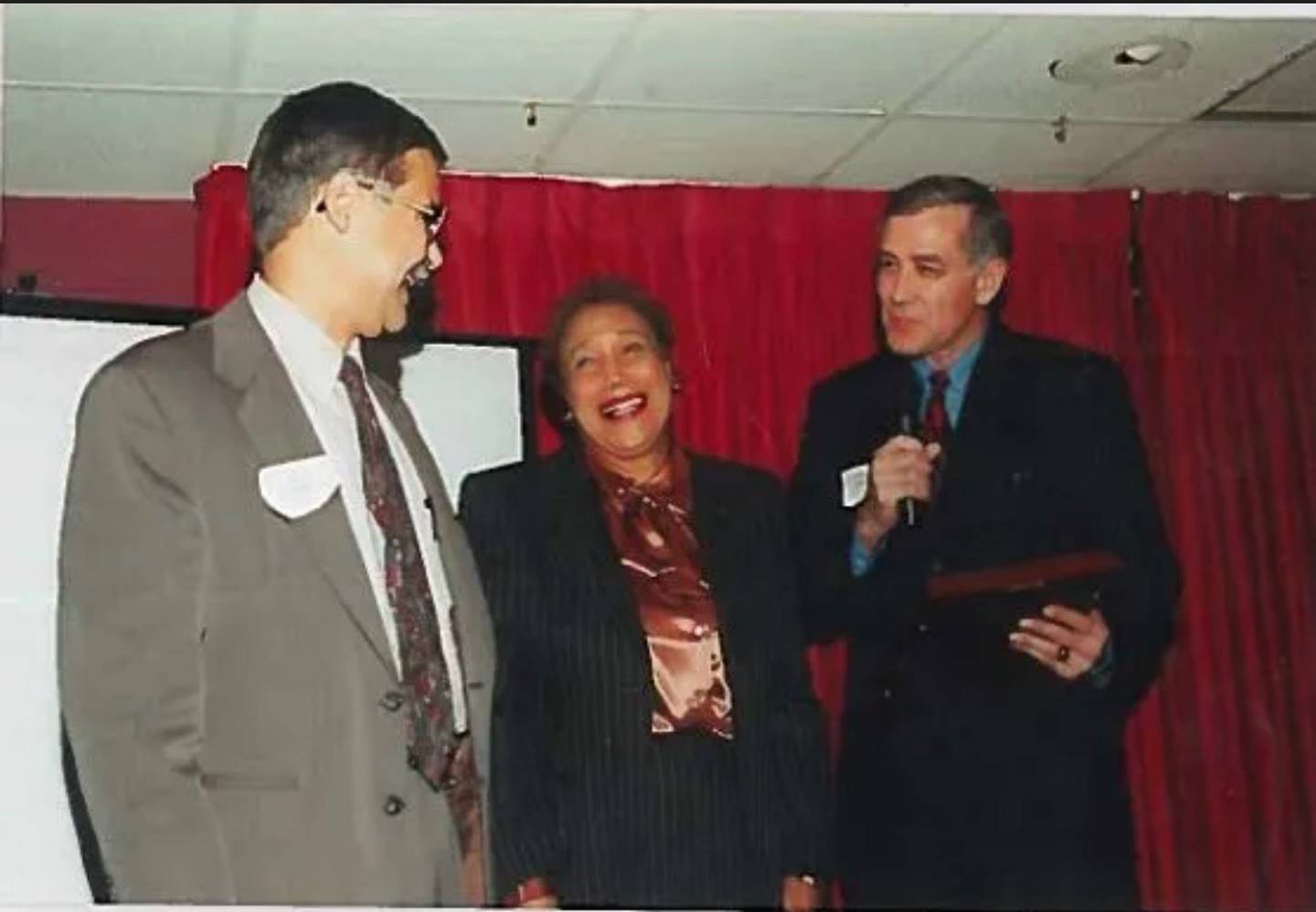 A photo of Maxine Boykin (center), who made history in 1963 when she became the first Black female officer for the Joliet Police Department.