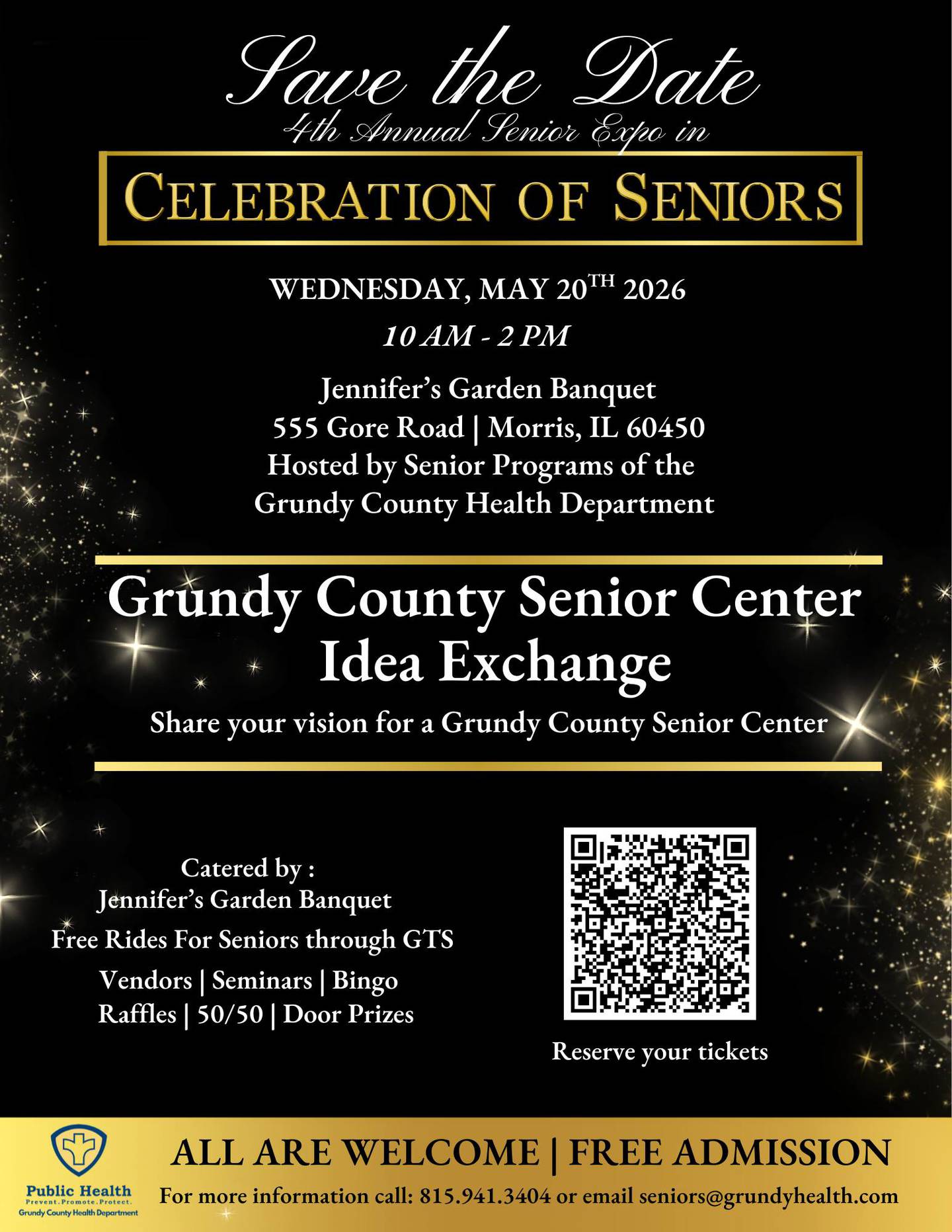 The flyer for the 2026 Grundy County Health Department Senior Expo, which runs from 10 a.m. to 2 p.m. Wednesday, May 20.