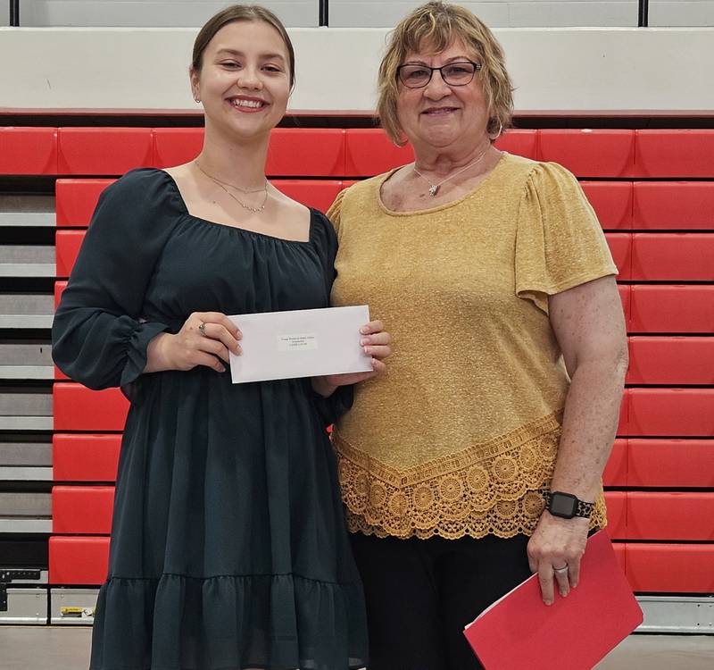 Lanee Lucas receives the Young Women in Public Affairs scholarship.