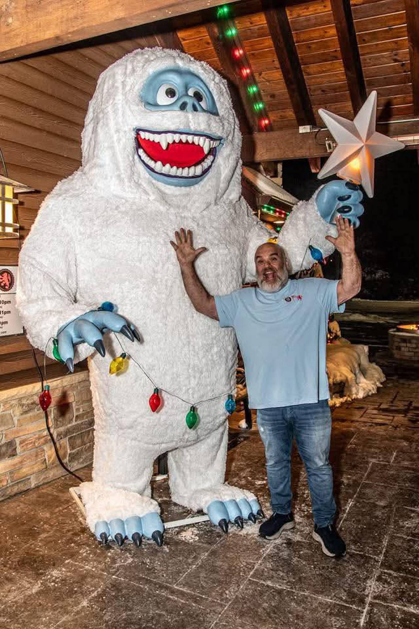 Bob Karas at Jack Frost's Hideaway at Squire Ale House in Campton Hills, part of the Karas Restaurant Group's Christmas Pop-Up Bars.