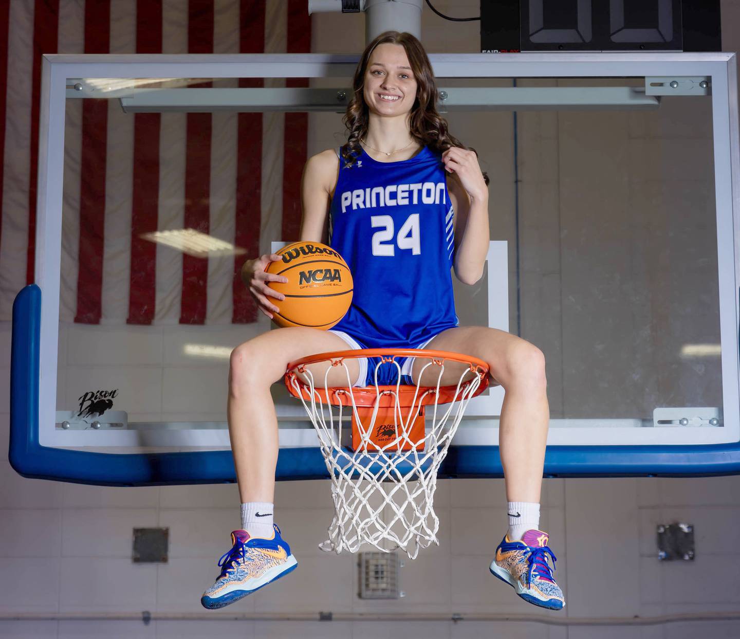 Princeton senior Keighley Davis soared to lofty heights this season, averaging 17.5 points, with eight games of 24 or more points, including an all-time PHS Senior Night record of 29 in a win over Marquette in the last month. She is named as the BCR Girls Basketball Player of the Year for the third time.