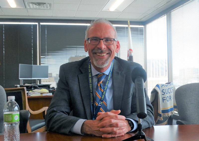 Illinois State Superintendent of Education Tony Sanders is encouraging public and nonpublic organizations to apply for funding to expand the availability of preschool in areas of the state that are currently underserved. He is pictured in his Springfield office.