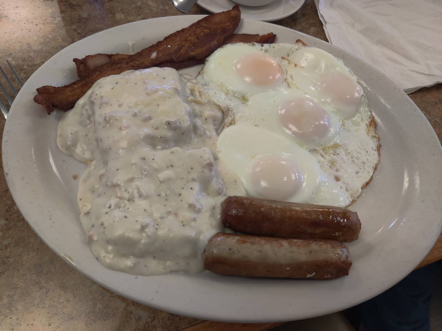 The Papa sampler at Briana's Pancake House Restaurant in Batavia.