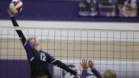 Photos: Dixon hosts Rochelle volleyball
