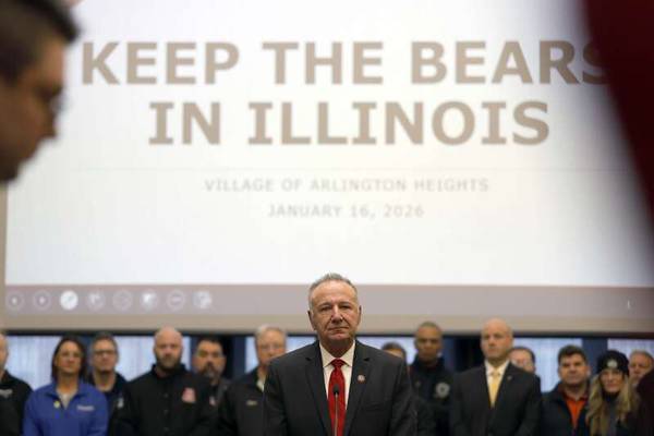 ‘We can’t fumble this’: Arlington Heights officials say legislation needed to keep the Bears in Illinois
