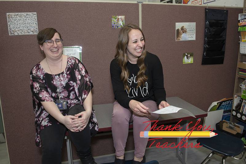 Lincoln School social worker Shelby Melton (left) and school counselor Carly Rodriguez.
