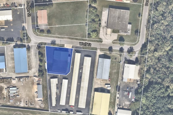 Laboratory supplies manufacturer on Wolf Street in Yorkville requesting reduced setback 