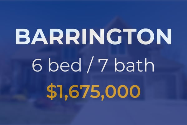 Barrington: Six-bedroom home sells for $1.68 million