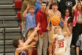 Photos:  L-P boys basketball edges out Rochelle in overtime thriller