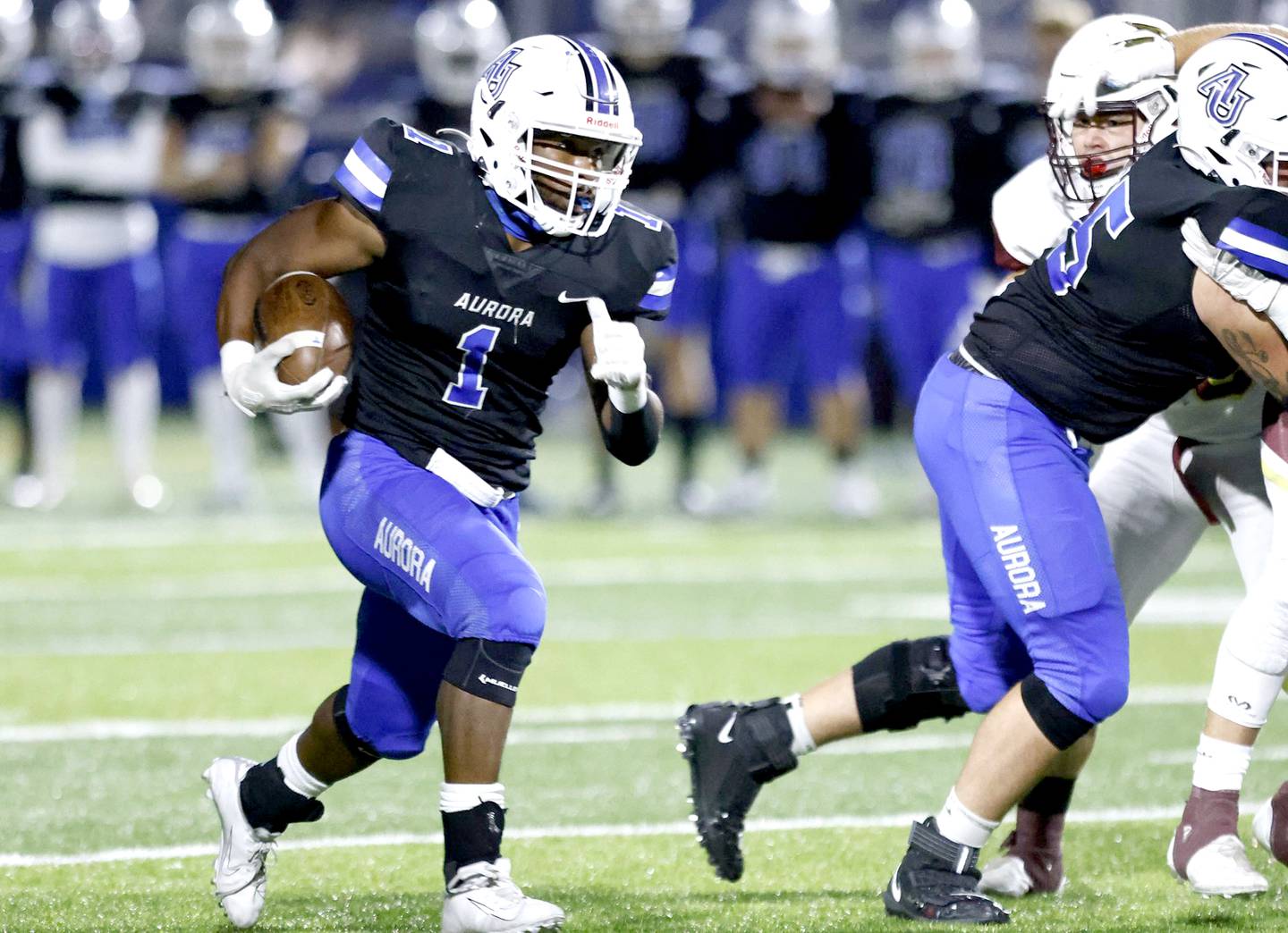 Former Oswego East player Tyran Bailey just became Aurora University's all-time leading rusher.