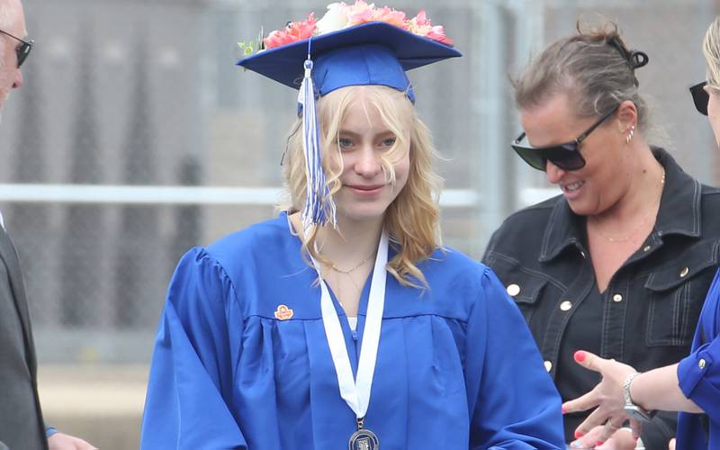 Princeton graduate Kimberly Imsland, during the 156th annual Commencement on Saturday, May 17, 2025 at Bryant Field.