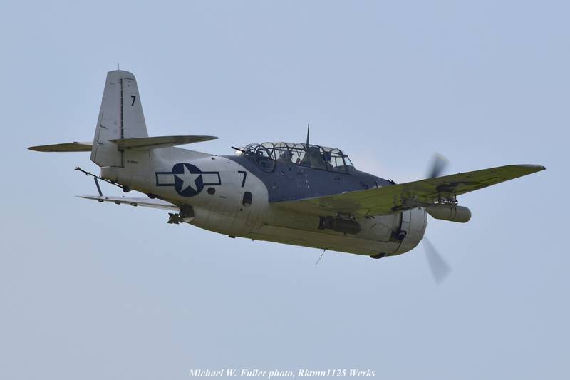 The first TBM Avenger arrived Wednesday, May 15, 2024, at Illinois Valley Regional Airport in Peru ahead of the two-day festival May 17-18. The Avenger, known as "Ida Red," arrived with owner David Prescott on board with Josh Miller.