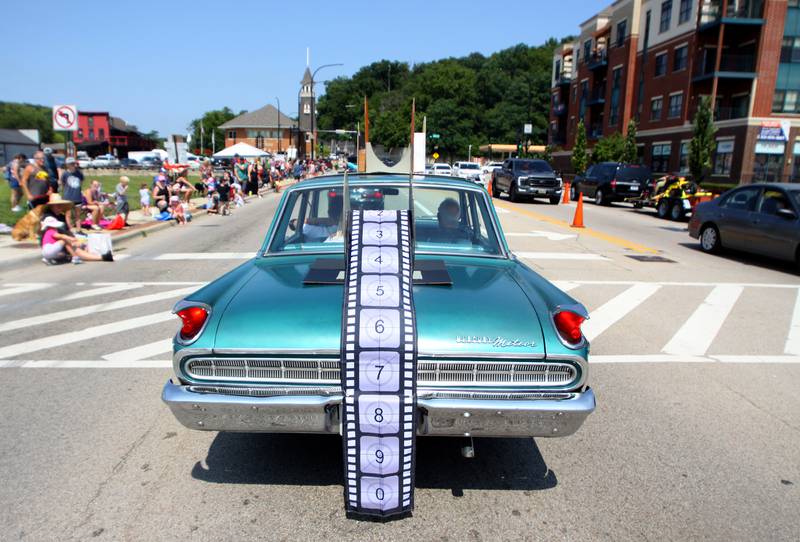 The Founders’ Days parade makes its way along Route 62 in Algonquin Saturday.