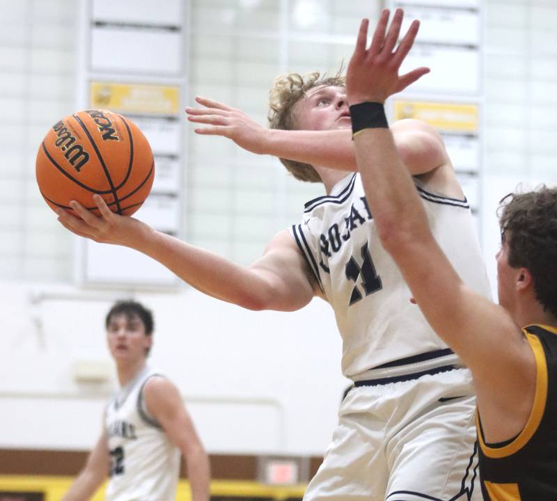 Cary-Grove’s Landon Nawracaj during Hinkle Holiday Classic varsity boys basketball tournament action on Thursday, Dec. 26, 2024 at Jacobs High School in Algonquin.