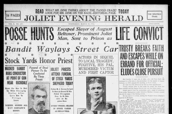 March 18 historical covers: Posse hunts life convict