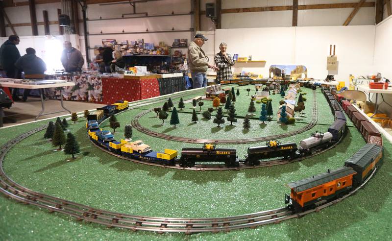 A large working O Scale Lionel train set was on display during the Model Train Fair and Farm Toy Show on Saturday, Feb. 17, 2024 at the Bureau County Fairgrounds in Princeton.