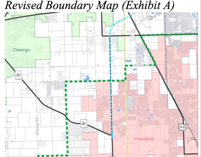 Oswego and Plainfield now have a new 20-year boundary agreement that for the most part mirrors their previous boundary agreement.