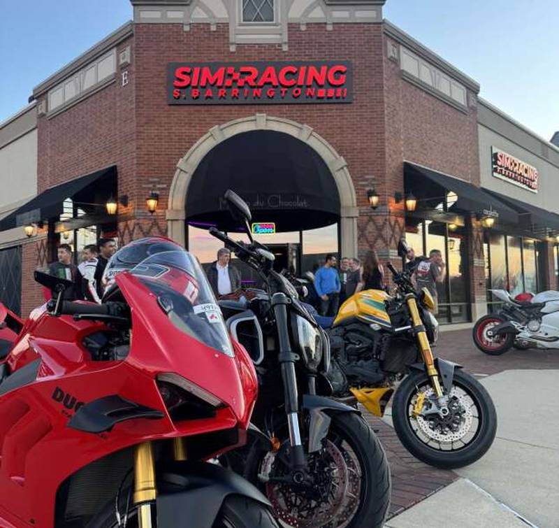 A racing simulator studio and bar called Sim Racing South Barrington has opened in the Arboretum of South Barrington shopping center.