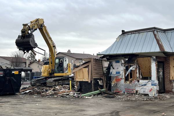 Photos: Demolition begins at Tom & Jerry's following January fire