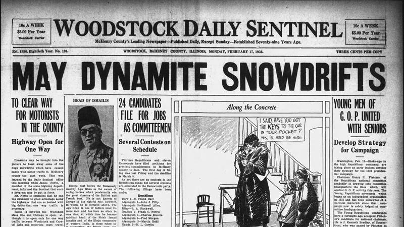 Dynamite snowdrifts and more historical covers for February 17