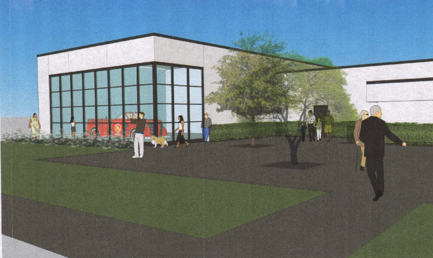 Unlike the current Ottawa Historical and Scouting Museum, the new building features large glass windows that will allow the antique fire truck also to be seen from the outdoors.