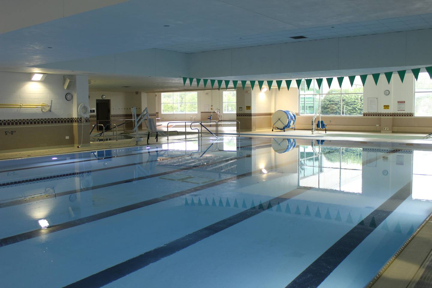 Swimming and therapy pools still maintained after the Northwestern Medicine Health and Fitness Center closed in 2022.