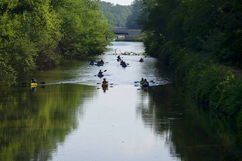 The Yak-Yak Sisters gather at the Hennepin canal access on route 40 in Rock Falls on Wednesdays at 5:00 pm and head north for a leisurely float. All are invited to participate.