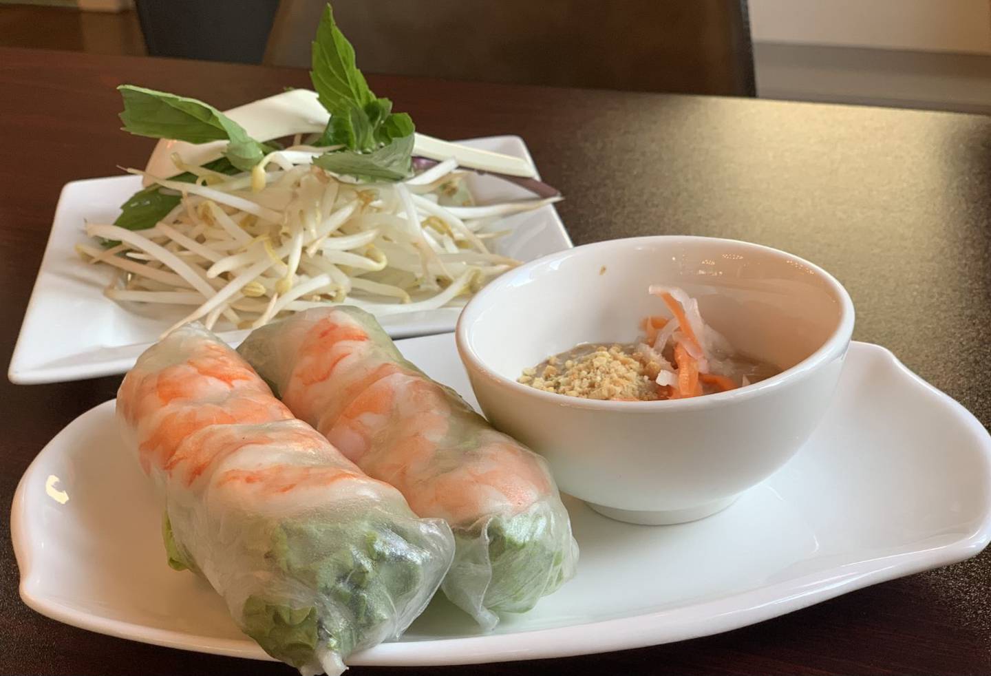 Spring rolls at Pho Ly in St. Charles.