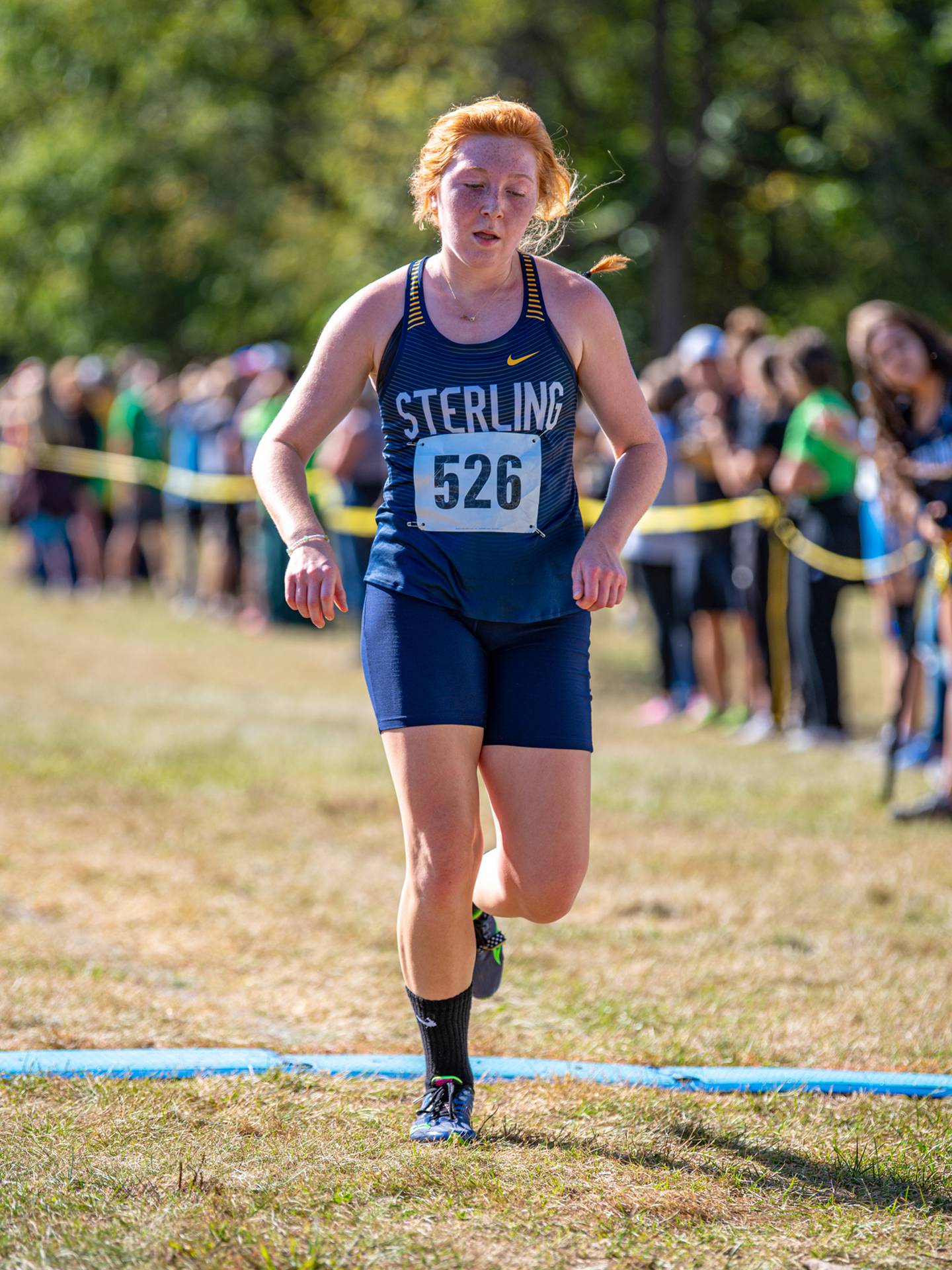 Sterling's Kylie Nicklaus runs Saturday at the Sterling Invitational at Hoover Park.