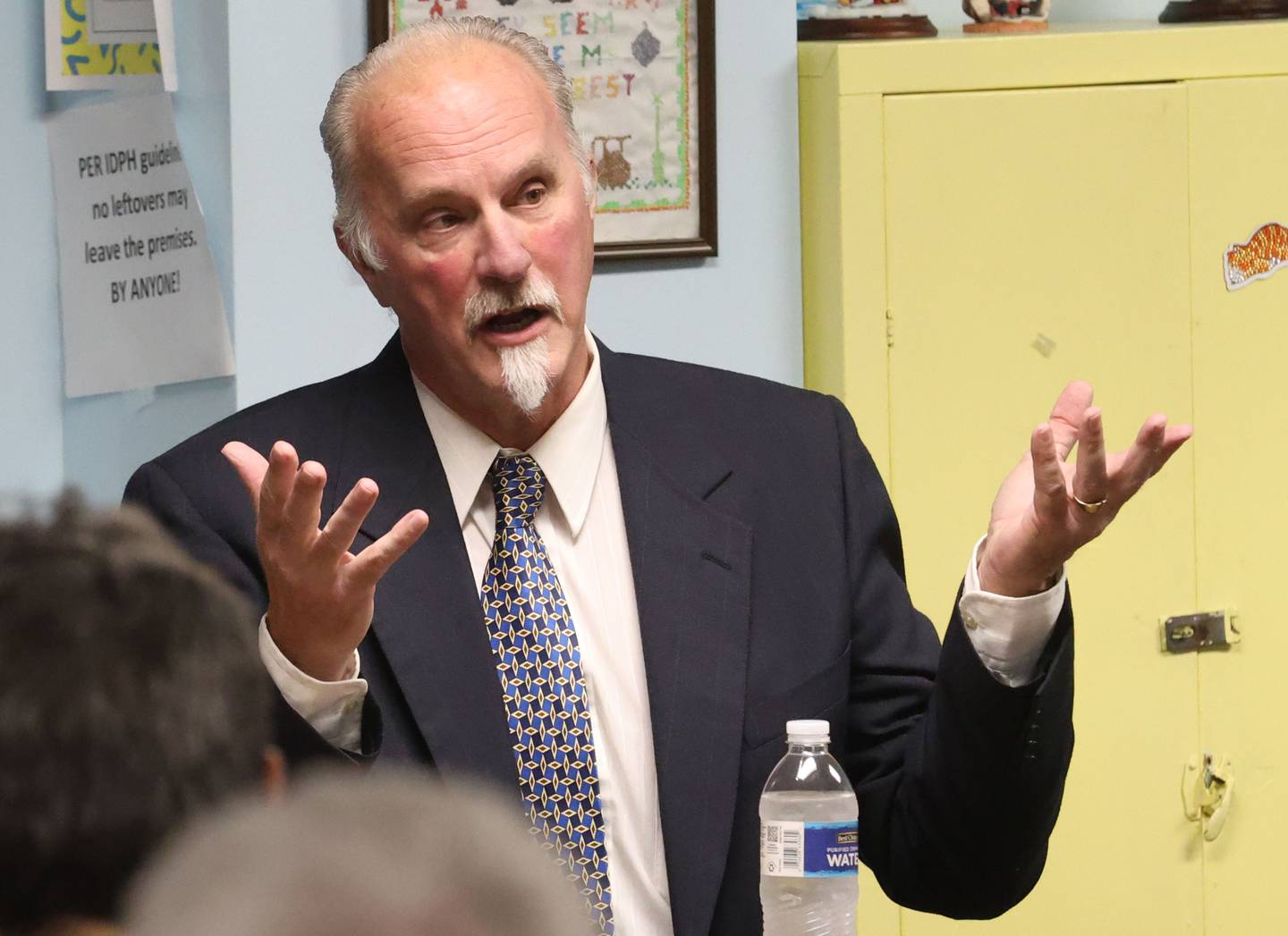 Ed Jauch, candidate for Bureau County Sheriff speaks during a candidate forum on Tuesday, Feb. 17, 2026 at the Bureau County Senior Center in Princeton.