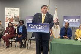 Pritzker calls proposed cuts to Social Security ‘irresponsible,’ ‘cruel’ and ‘chaotic’ in Will County stop