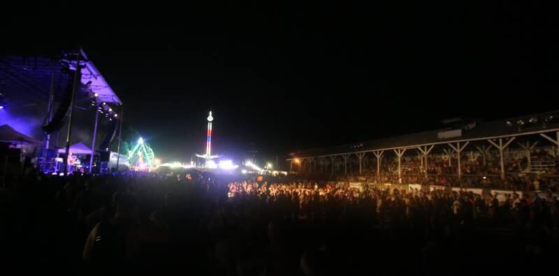 A large crowd attended the Sara Evans and Josh Turner concert on Thursday, Aug. 24, 2023 at the Bureau County Fair in Princeton.