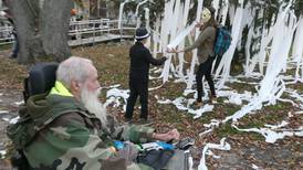 Trick-or-treat or teepee a tree? McCullom Lake resident’s unusual Halloween tradition on its 21st year