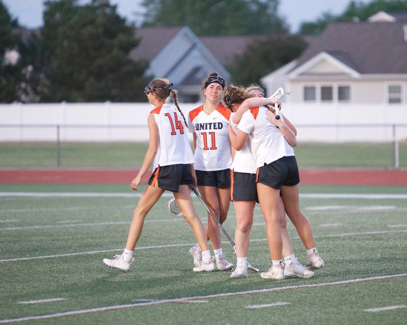 Crystal Lake Central reacts to the loss against Lake Forest at the Super Sectional Final on Tuesday, May 30, 2023 in Huntley.