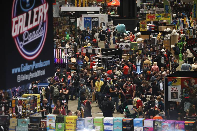 Thousands attend opening day at C2E2 Chicago Comic & Entertainment Expo, one of the nations largest conventions dedicated to comics, pop culture, graphic novels, anime, manga, video games, toys, movies and television, on Friday, March 31, 2023 at McCormick Place in Chicago.