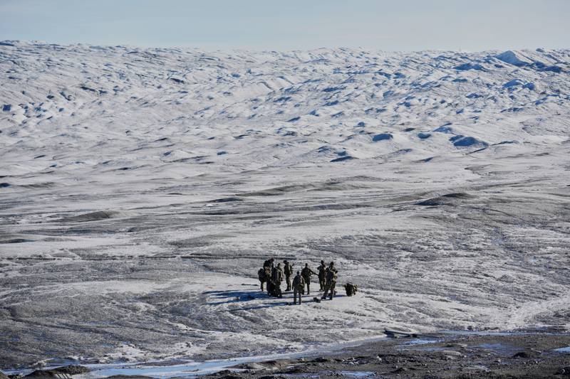 FILE -Danish military forces participate in an exercise with hundreds of troops from several European NATO members in Kangerlussuaq, Greenland, Sept. 17, 2025. (AP Photo/Ebrahim Noroozi, File)