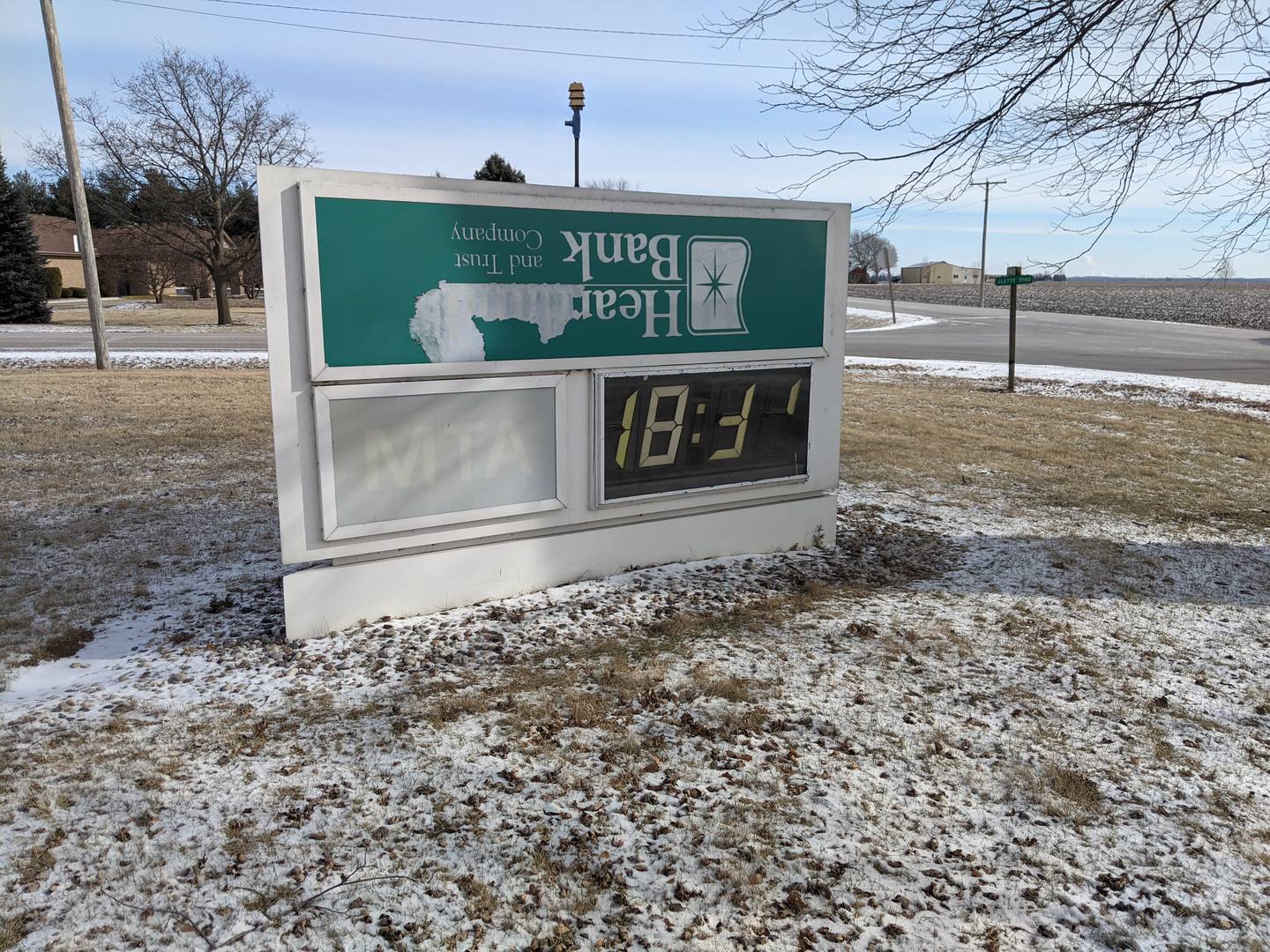 Fay’s Finest Foods, which is a grilled onsite catering service, plans to lease the former Heartland Bank property for the business. The property is not currently contiguous with the city.