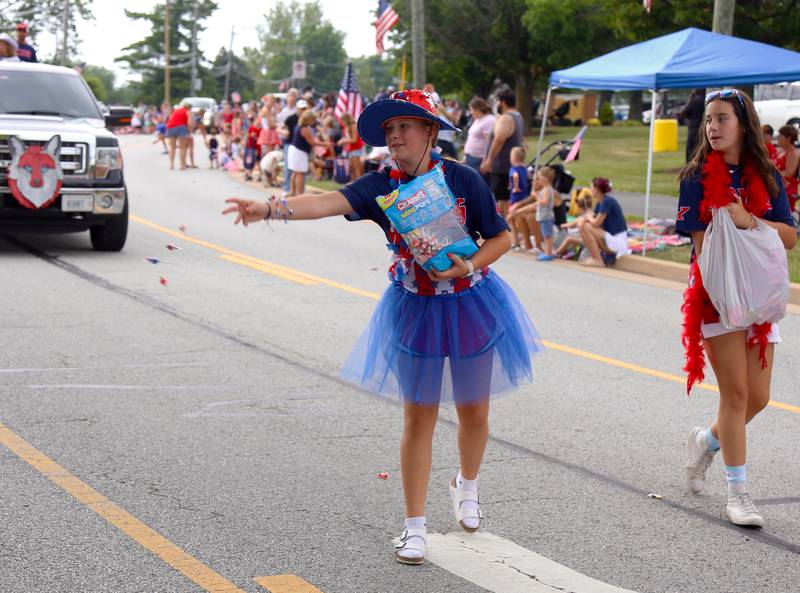 Much candy was given out during the Yorkville Independence Day Parade on Friday, July 4, 2025.