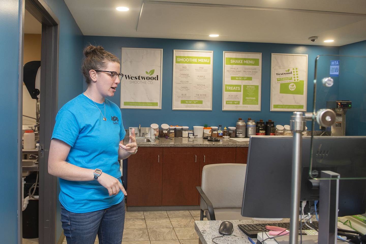 Melissa Hurley talks about the smoothie and shake options Westwood has to offer.